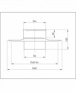 Komínová deska ø110 mm nerez