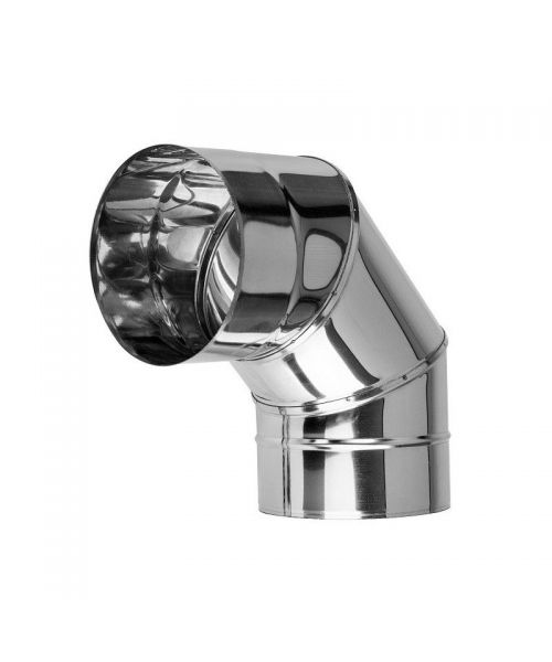 Koleno ø80/90° pevné, nerez