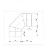 Koleno ø80/90° pevné, nerez