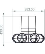 Distribuční box TPK 1x75 mm/125 mm