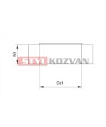 Ukončení izolace - horní ø130 mm nerez