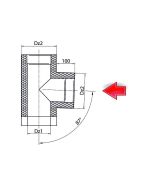 Ukončení izolace - horní ø160 mm nerez