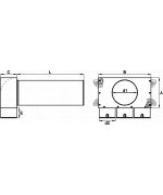 Stropní box ZN 3x90mm/125 mm