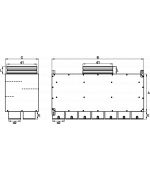 Rozdělovací box ZN dvouřadý 14x90/200 izolovaný