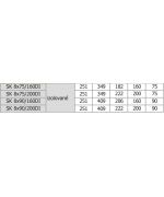 Rozdělovací box ZN dvouřadý 8x75/200 izolovaný
