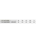 Rozdělovací box ZN dvouřadý 18x75/200 izolovaný