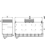 Rozdělovací box GM dvouřadý 14x90/200 izolovaný