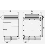 Rozdělovací box GM dvouřadý 6x90/160