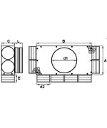 Rozdělovací box GM 8x90/200 izolovaný
