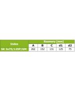 Distribuční box GM 3x75/125 přímý