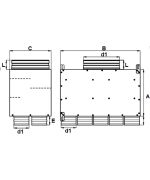 Rozdělovací box GM dvouřadý 10x75/200 izolovaný