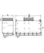 Rozdělovací box GM dvouřadý 12x75/160