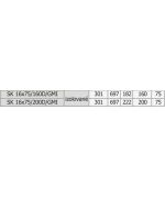 Rozdělovací box GM dvouřadý 16x75/200 izolovaný