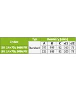 Rozdělovací box PK 14x75/160