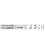 Rozdělovací box PK 6x75/160 izolovaný