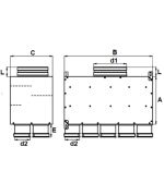 Rozdělovací box PK dvouřadý 10x75/200