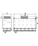 Rozdělovací box PK dvouřadý 14x75/200