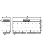 Rozdělovací box PK dvouřadý 16x75/160