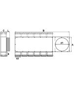 Rozdělovací box PK levý/pravý 6x75/160