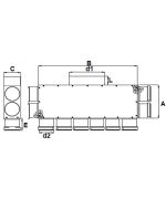 Rozdělovací box PK s obdélníkovým výstupem 10x75/200x90