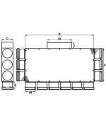 Rozdělovací box PK s obdélníkovým výstupem 12x75/200x50