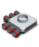 Rozdělovací box TPK 6x75 mm / 200 mm – rohový