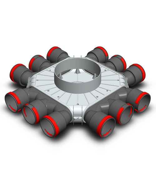 Rozdělovací box TPK 12x75 mm / 200 mm – čtvercový
