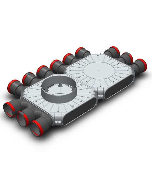 Rozdělovací box TPK 12x75 mm / 160 mm – levý