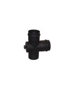 Sopouch ø80 mm ocel – 90° s revizním otvorem