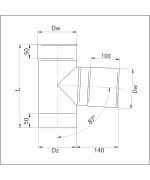 Sopouch Ø250 / 87° nerez | tloušťka 1,0 mm