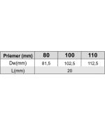 Kondenzační jímka Ø100 mm nerez | tloušťka 1,0 mm