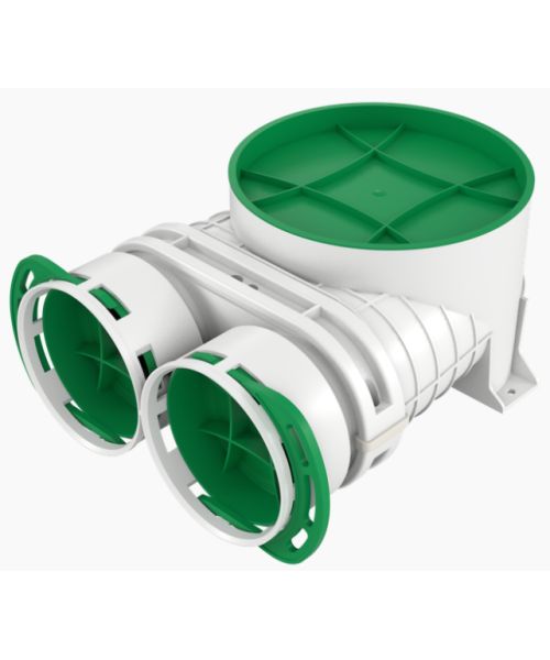 Stropní box AWENTA 2×75/125 – přímý
