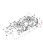 Rozdělovací box AWENTA 10×75/160 – přímý