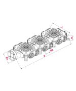 Rozdělovací box AWENTA 14×75/160 – přímý