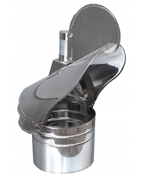 Komínová hlavice s ložiskem Ø250 mm nerez