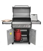 Plynový gril G21 Alabama Silver BBQ Premium Line, 5 hořáků + redukční ventil zdarma