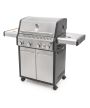 Plynový gril G21 Alabama Silver BBQ Premium Line, 5 hořáků + redukční ventil zdarma