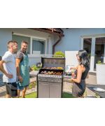 Plynový gril G21 Alabama Silver BBQ Premium Line, 5 hořáků + redukční ventil zdarma