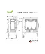 Krbová kamna KAWMET Premium SELENA S14 ECO