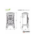 Krbová kamna KAWMET P9 (8 kW) ECO