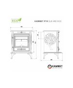 Krbová kamna KAWMET P10 (6,8 kW) ECO