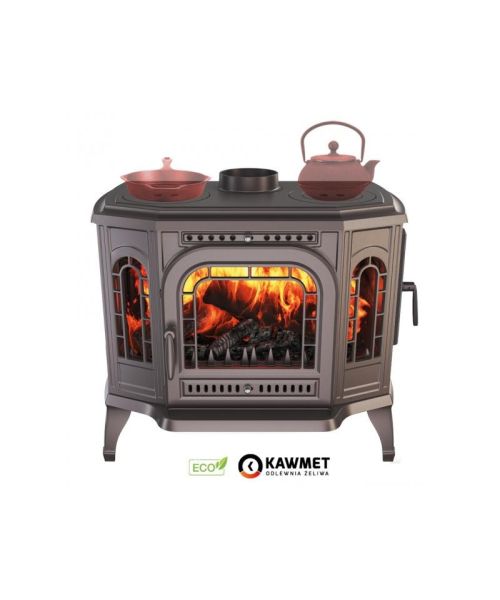 Krbová kamna KAWMET P7 (10,5 kW) CookTop PB ECO