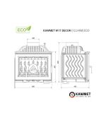 Krbová vložka KAWMET W17 Decor (12,3 kW) ECO