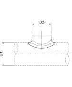 Sedlo SPIRO Ø200/Ø200 mm