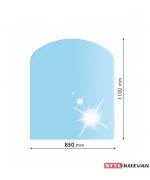 Sklo pod kachle - SKOSENÝ OBLÚK