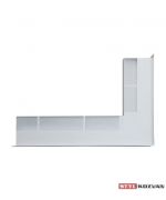 Tunelová mriežka rohová LUFT 766x547x90 ľavá - biela