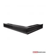 Tunelová mriežka rohová LUFT 766x547x90 ľavá - čierna