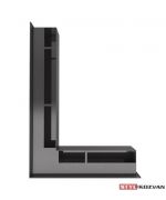 Tunelová mriežka rohová LUFT 766x547x90 ľavá - čierna